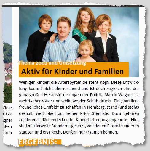 Wahlprospekt 2007 zur Familie