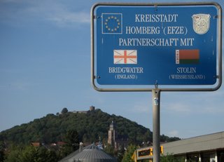 Städtepartnerschaft Schild