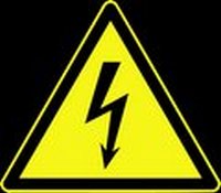 Warnschild Elektrizität
