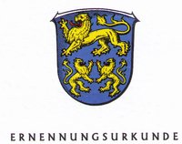 Ernennungsurkunde Wappen
