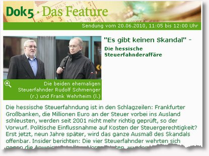 Feature Steuerfahndung Hessen