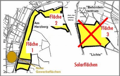 Solarflächen gekürzt