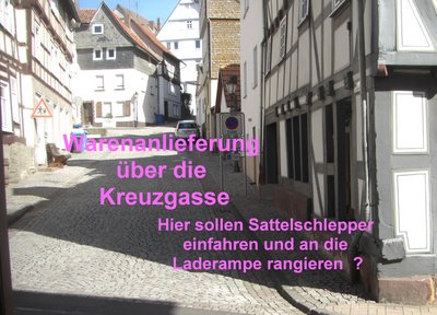 Warenanlieferung Kreuzgasse