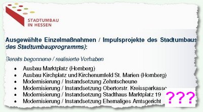 Stadtumbau in Homberg