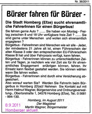 Bürger fahren für Bürger