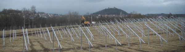 Solarpark im Gewerbegebiet Homberg