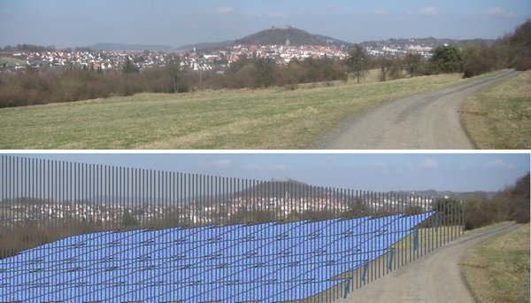 Homberg mit und ohne PV-Anlage