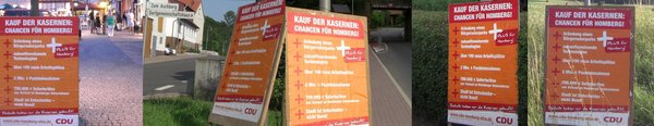 CDU Plakataktionismus