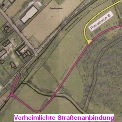 Verheimlichte Straßenanbindungen