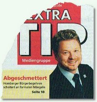 ExtraTip abgeschmettert