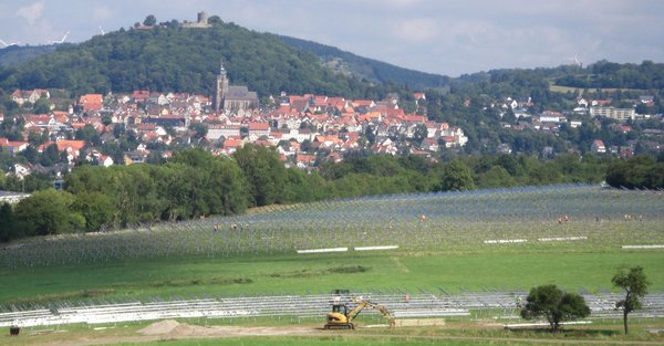 Solarpark Bau geht voran