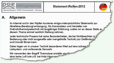 Statement Reifen 2012