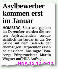 Asylbewerber erst im Januar