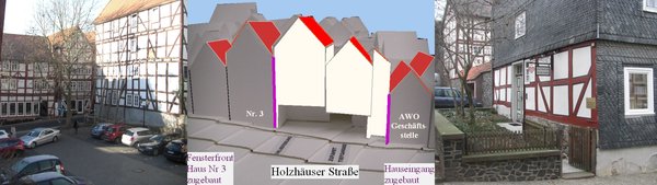 Holzhäuser Fenster zugemauert