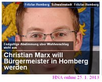 Marx will Buergermeister werden