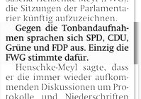 Gegen Tonaufnahmen
