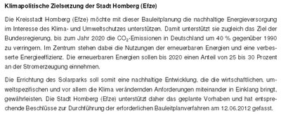 Klimapolitisch Zielsetzung