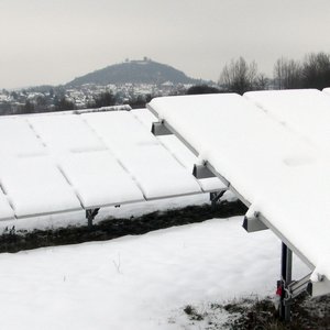 PV Anlage im Schnee