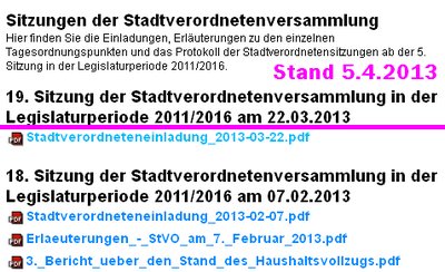 Stavo Informationen fehlen