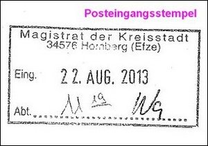 Posteingangsstempel