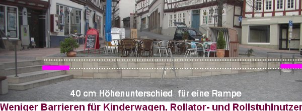 Rampe am Marktplatz