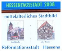 Begrüßungsschild