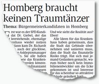 Ausriss keien Traumtänzer