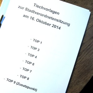 Tischvorlagen