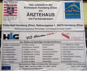 Bauschild Ärztehaus