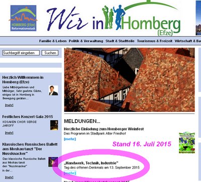 Tag des offenen Denkmals