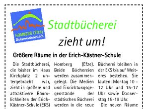 Stadtbücherei zieht um