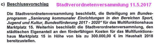 Beteiligungsbeschluss 11.5.2017