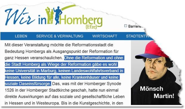 Homberg als Wiege der Reformation