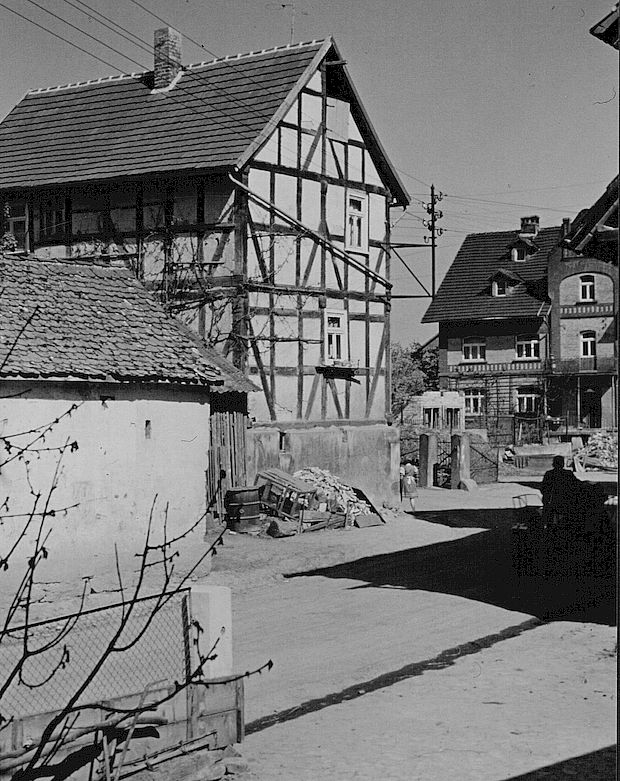 Haus an der Dorfstraße, später abgebrochen